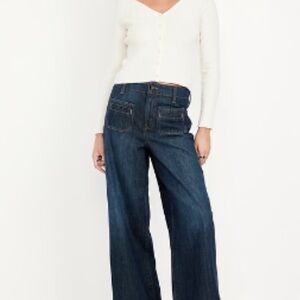 Old Navy Deep Blue Flare Jeans